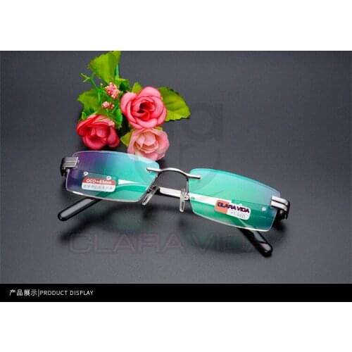 Claravida Luxury Pack Chief Executive Officers Business Rimless Frameless Reading Glasses+steel Box +1 +1.5 +2 +2.5 +3 +3.5 +4