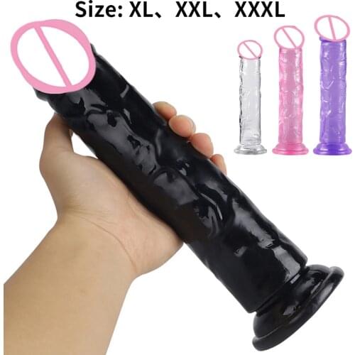 Huge Realistic Dildos Adults Toys Sex Butt Plug Anal Strap On Suction Cup Soft Penis for Women Big Dick Female Masturbation Shop
