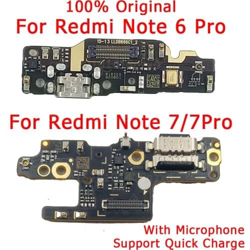 Original Flex Cable For Redmi Note 6 Pro Charging Port USB Plug For Redmi Note 7 Pro Charger Board PCB Connector Spare Parts