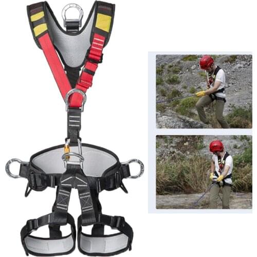 Climbing Harness Safety Tree Climbing Mountaineering Caving Rappelling Equip