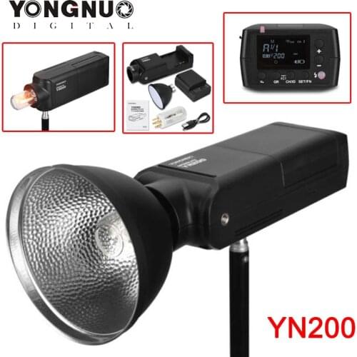 YONGNUO YN200 Outdoor Flash Light 200W Portable TTL HSS with 560TX Trigger 2.4G Wireless Studio photography Pocket Flash light