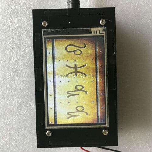 Takagism escape room game prop Runes system symbol alpabets prop adjust to right picture partten to unlock smart screen puzzle