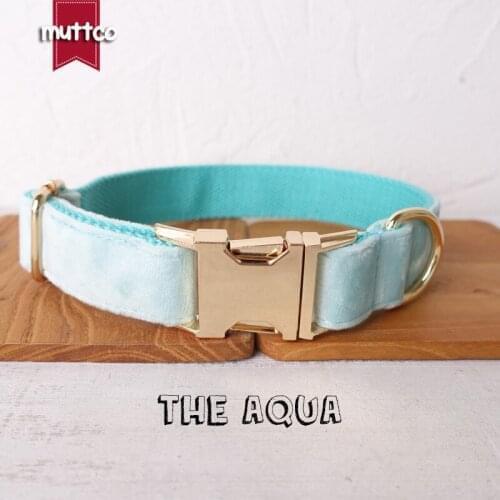 10pcs/lot MUTTCO unique dog collar THE AQUA convenient to walk the dog leash accessory for small medium large dog 5 size UDC111J