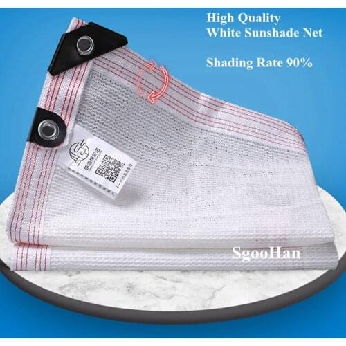 Hi-Quality White Anti-UV HDPE Sunshade Net Swimming Pool Awnings Succulent Plant Shading Net Car Shed Pet House Sun Shade Cloth