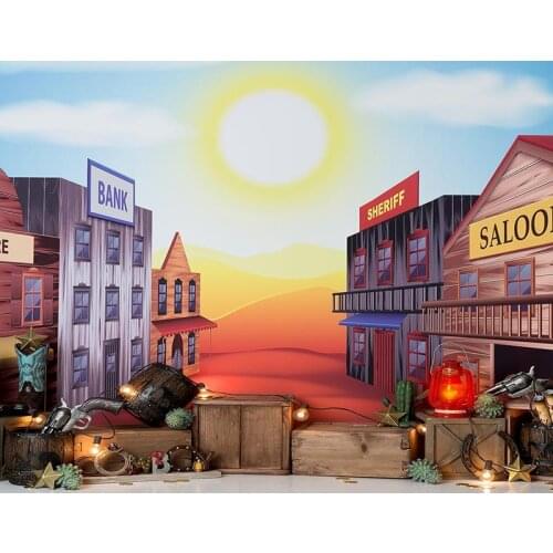 Sunset city New year photography backdrops vinyl retro portrait photo backgrounds for photo Studio accessories photophone NB-236