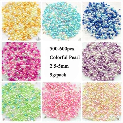 500pcs/lot DIY UV Pearl Particles Accessories Slime Balls Small Tiny Foam Beads For Floam Filler For Slime DIY Supplies 2.5-5mm