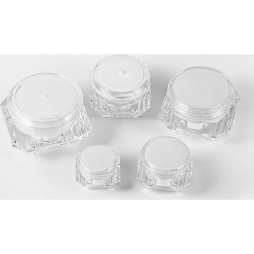 5g 10g 15g Diamond Shape Cream Box Acrylic Diamond Cream Bottle Plastic Makeup Packing Cream Jars Cosmetic Packaging