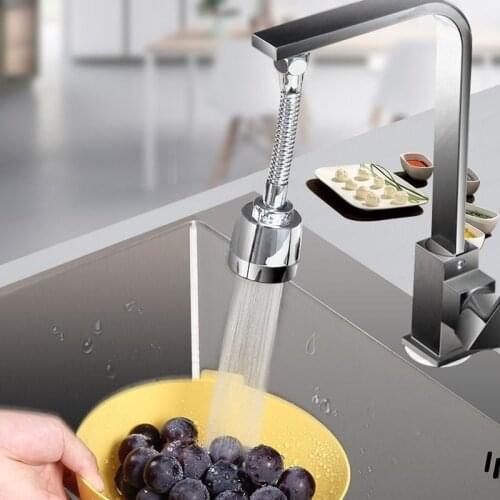 360 Degree Rotatable Kitchen Filter Faucet Spray Head Tap Anti Splash Faucet Extender Filter Nozzle Bathroom Faucet Aerator