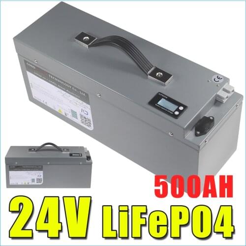 24V 100AH 200H 500AH LiFePO4 Battery RV inverter Storage Solar Forklift Boat Golf Car starting batteries