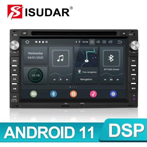 Isudar 2 Din Android 10 Car Radio For VW/Volkswagen/GOLF/POLO/TRANSPORTER/Passat b5 Car Multimedia Player Automotivo GPS DVD DSP