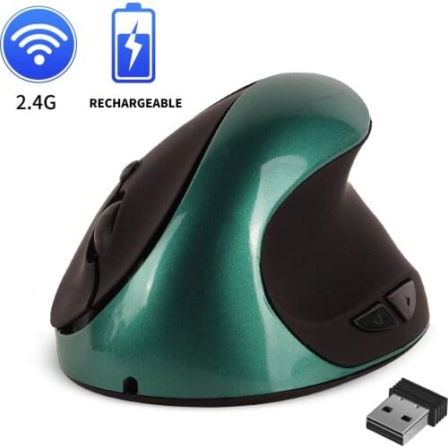 Third Generation Ergonomic Grip Wireless Optical Mouse Wireless Charging Vertical Mouse 2.4G Radio and Television Wireless Mouse