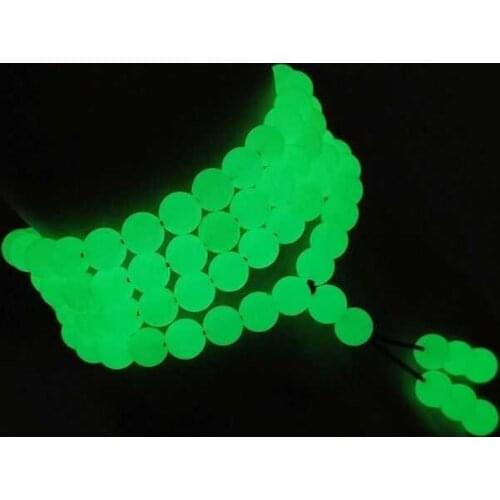 Natural A luminous Stone glowing jade green jade bracelet bangle jadite jade108 beads bracelets for women men jade jewelry