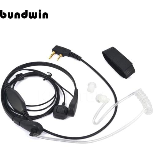 Bundwin Security Throat Vibration Mic Headset Handheld for Uniden Radio Talkie for BaoFeng UV-5R B5 B6 BF-888S TG-UV2 KG-UVD