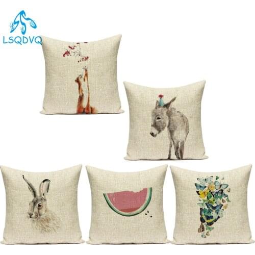 Pop geometry cushion decorative cushion covers Monkey Horse Custom home cushions cushion cover Dropshipping throw pillows case