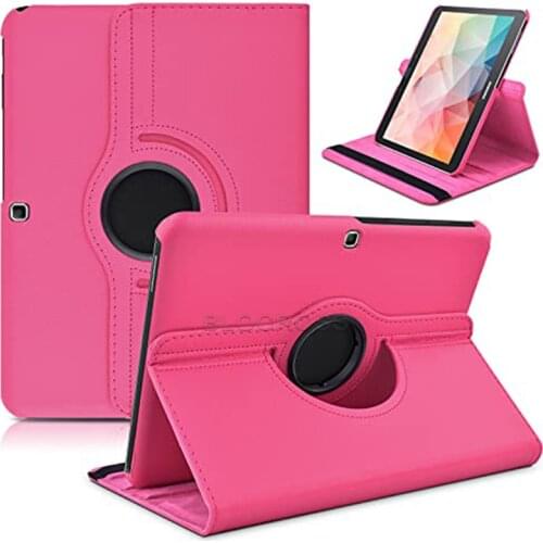 For Samsung Galaxy Tab 4 10.1 inch 360 Degree Rotating Leather Flip Cover Case SM-T530 T531 T535 10.1 inch Tablet Case with Pen