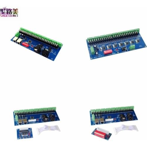 DC12-24V 27CH DMX512 Decoder 27 channel DMX Controller 9 groups RGB output RJ45 HF3 DIP terminal MAX 27A For LED lights
