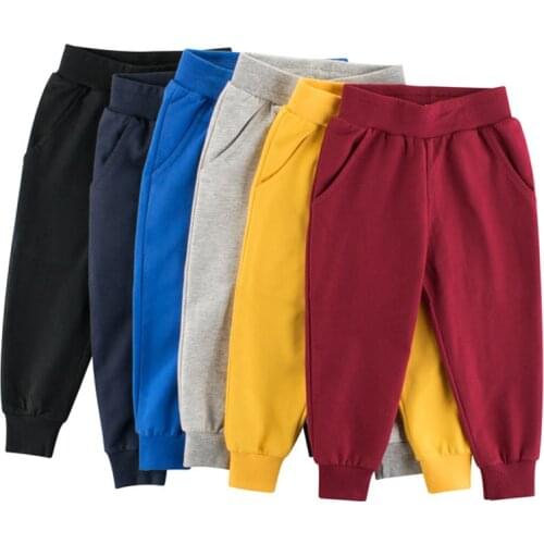 Baby Spring Autumn trousers Cotton 2021 New Solid Loose Harem Pants for children Sweatpants Kids clothes Girls Boys Long Pants