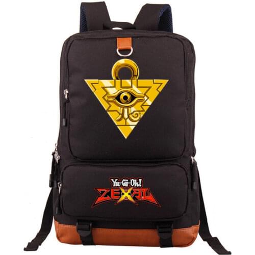 Duel Monsters Yu-Gi-Oh! Black Light Backpack school Book Bag Luminous Laptop bag Gift