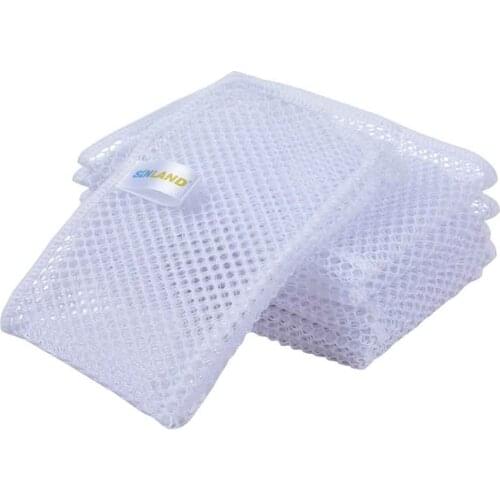 SUNLAND Netted Dish Cloths Washing Dishes No Odor Dishes Scrubber Kitchen Mesh Dishes Cloth Fast Drying 6 Pack 12Inx12In White