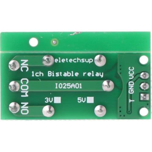 IO25A01 5V Flip-Flop Latch Relay Module Bistable Self-locking Switch Low Pulse Trigger Board E56B