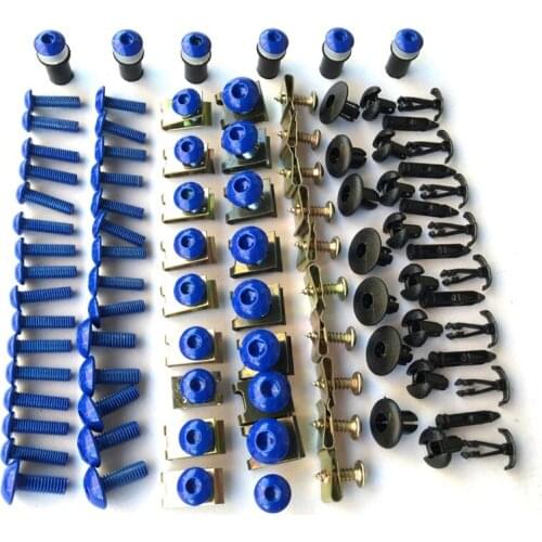 Stainless Steel Black/Orangge/Red/Blue/gereen Black Fairing Bolt Kit Body Screws Fasteners for Yamaha FZR1000 91 92 93 94 95