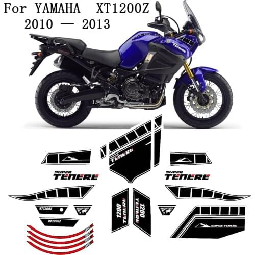 XT 1200 Z WORLD CROSSER Kit Tank Pad Protection Stickers For YAMAHA SUPER TENERE XT1200Z Trunk Luggage 2010 2011 2012 2013