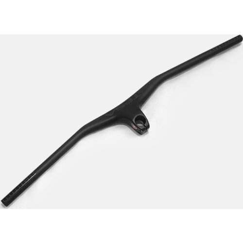 TFSA Newest Mountain Bike Glossy Matt 3K Full Carbon Fibre Bicycle Handlebar And Stem Integrated MTB Bar