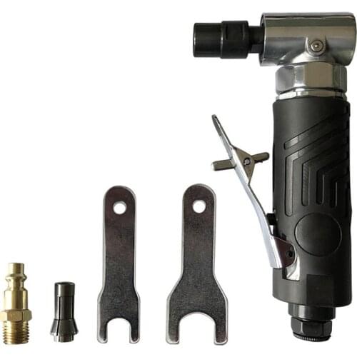 Pneumatic Angle Grinder Pneumatic 90° Angle Wind Mill 1/4" Air Engraving Machine Rust Remover Polisher
