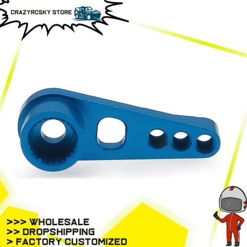 Blue Alloy 25T Servo Arm Horn For Rc Hobby Model Car 1/18 Wltoys A959 A969 A979 K929 Etc