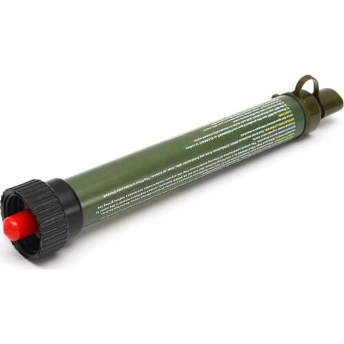 Outdoor Water Purifier Survival Multifunction Water Purification Straw Camping Hiking Portable Water Filter