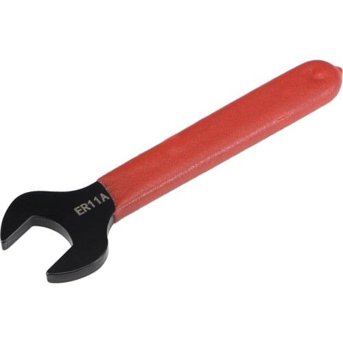 Uxcell Collet Chuck Wrench Spanner for ER11A Lathe Clamping Nut with Red Non-slip Handle
