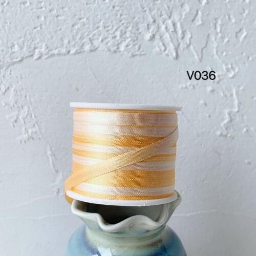 V036 A Roll Wholesale 2mm-36mm 100% Pure Silk Embroidery Ribbons Handcraft Supply Double Faced Thin Taffeta Silk Ribbon