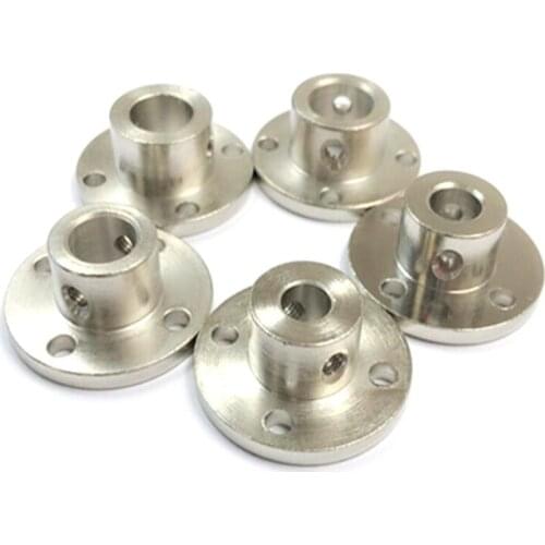 1pc Pipe Fittings Rigid Flange Coupling Motor Guide Shaft Coupler 3/3.17/4/5/6/6.35/7/8/10/11/12/14mm Motor Connector