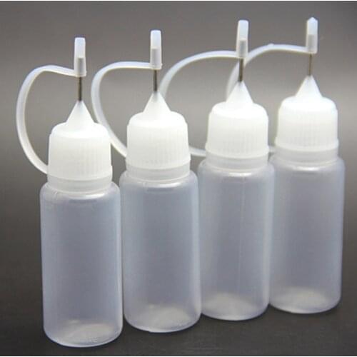 10Pcs 10ML Glue Applicator Needle Squeeze Bottle for Paper Quilling DIY Scrapbooking Paper Craft Tool