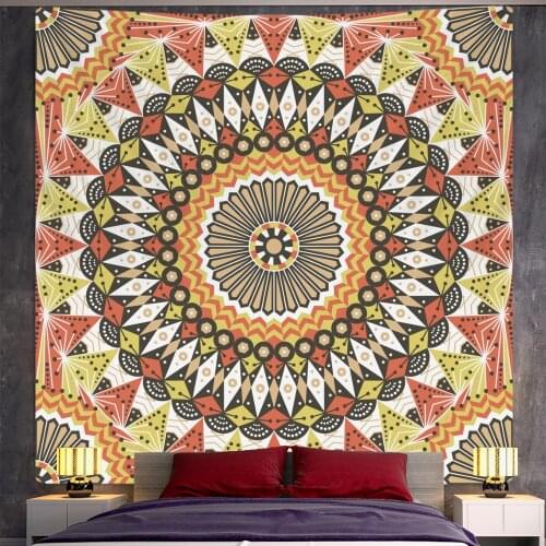 2021 Indian psychedelic scene home decoration Datura tapestry Hippie yoga mat Bohemian decorative sheet sofa blanket