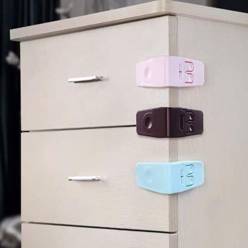 4Pc/lot Plastic Baby Safety Protection Baby Safety Locks Children Cabinets Boxes Lock Drawer Door Terminator Security Product