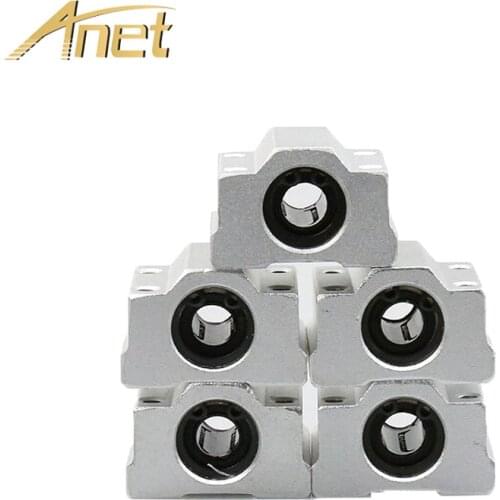 5pc/lot Anet 3D Printer Part SC8UU 8mm Linear Motion Ball Bearing Slide Block Bushing Linear Shaft for Reprap DIY For 3d Printer