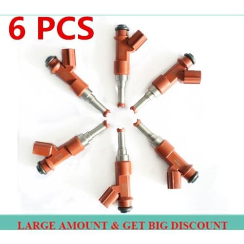6PCS Genuine D enso Fuel injector 23250-0P040 23209-31050 For Toyota FOR Lexus 3.5L V6 2005-2011