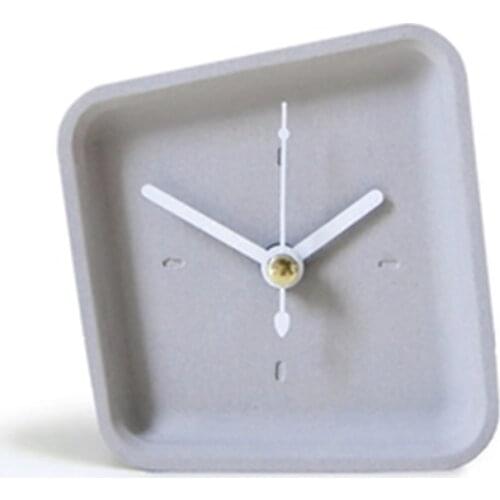 Concrete clock silicone mold cement bedroom bedside table clock set clock pendulum die