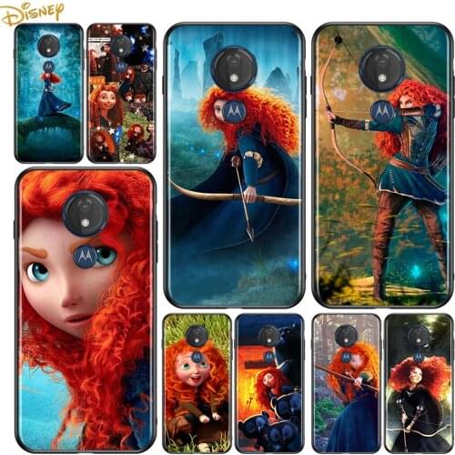 Merida Brave for Motorola G9 G8 G E7 E6 One Play Marco Hyper Fusion Stylus Power Edge Plus Black Phone Case
