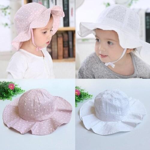 Baby Hats Infant Spring Summer Outdoor Hat Cotton Cap Sun Beach Cap Baby Girls Boys Hats Kids Sun Hats Baby Photography Props