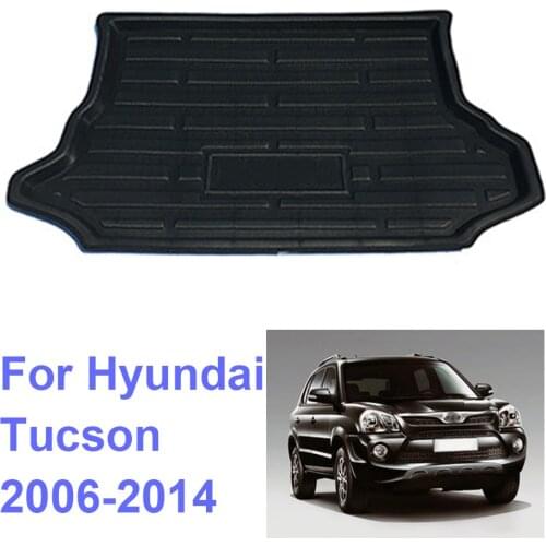 For Hyundai Tucson 2006-2014 2007 2008 2009 Auto Car Rear Boot Cargo Liner Tray Trunk Luggage Floor Carpet Mats Carpets Pad Mat
