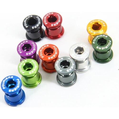 Fouriers Bicycle Tooth disc screw MTB Road Bike Crank Arm Bolt Disc Screw CNC Crankset Screws Teeth Disc Screws 5mm/7mm M8x0.75