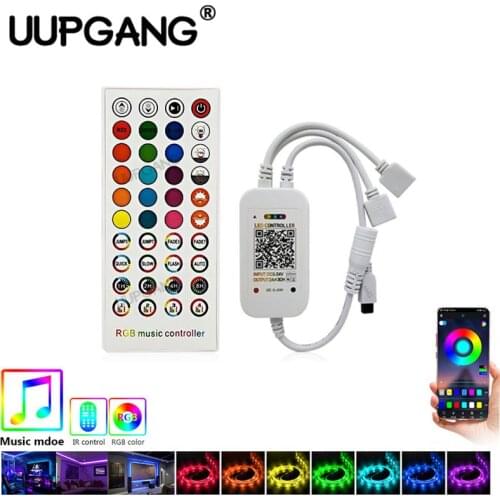 40 Keys IR Remote Bluetooth LED RGB Strip Controller Mobil Phone Control Sound Sensor for 5050 3528 RGB LED Strip Light Flexible