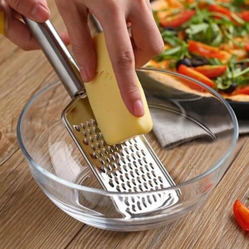 Kitchen Cheese Grater Stainless Steel Food Grater Hand Grater With Handle Lemon Cheese Grater Planer Vegetable Fruit Tool