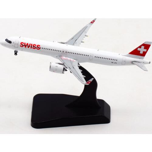 Diecast Alloy Metal A321 NEO HB-JPA SWISS Air 1:400 aircraft airplane models with landing gears display show