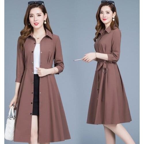 Женские длинные тренчи LooManca China At AliExpress