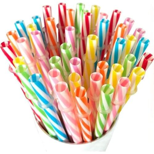 25 Piece Reusable Hard Plastic Straws BPA-Free 9 Inch Long Drinking Straw for Tumblers Mason Jars with Cleaning Brush Cuttable