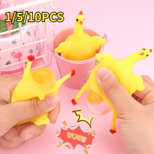 1/5/10PCS Soft Squeeze Toy Autism Anxiety Animal Funny Changed Spoof Adult Mini Keychain Party Game Boys and Girls