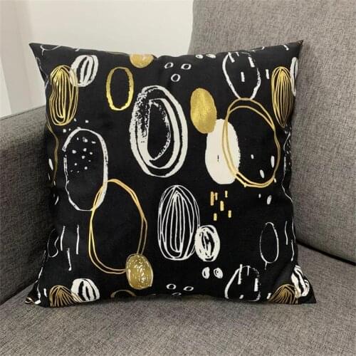 Shiny Foil Printing Christmas Easter Eggs Square Cushion Cover Throw Pillowcase Modern From Factory